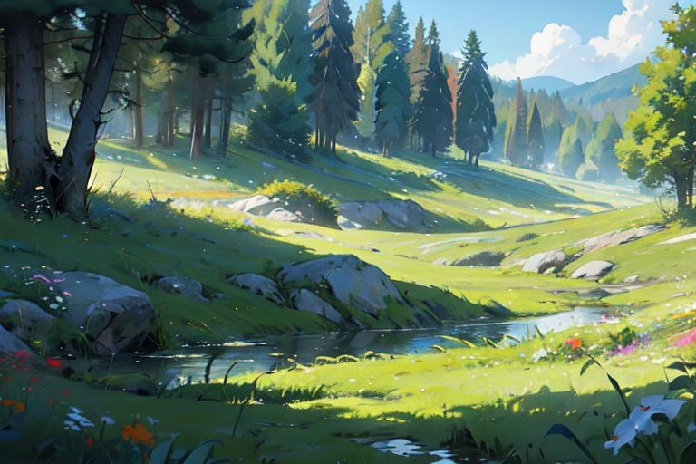 サンプル画像3:草原 背景素材(豊川内角) [d_463392]