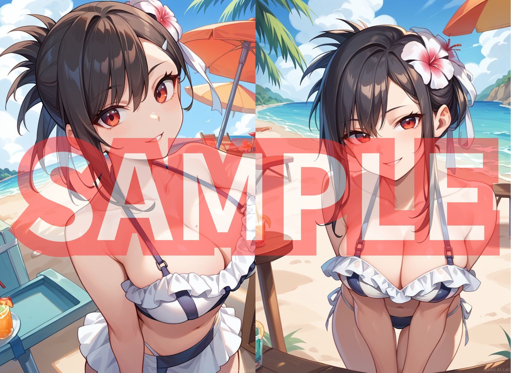 サンプル画像6:幼馴染のティ〇ァさんがエッチなご奉仕をしてくれる(秋野美女研究所) [d_463424]