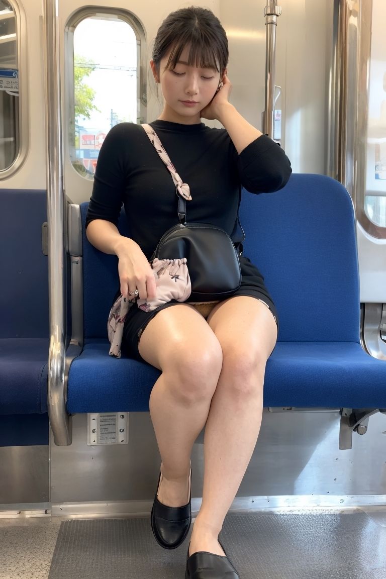 サンプル画像4:Generated Girls Collection vol.14 電車5 居眠り編(かまぼこ製造工場) [d_463432]