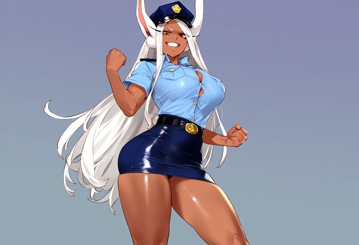 サンプル画像2:バニー先輩、ミニスカポリス(湿気た鵜と巣) [d_463465]