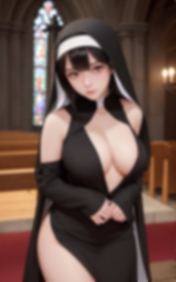 サンプル画像6:エチエチ爆乳淫乱シスター秘密のHな懺悔(妄想AI美女) [d_463492]