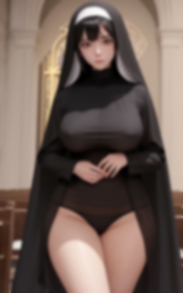 サンプル画像4:あまりにもビッチすぎる若妻巨乳淫乱シスターのエチエチ懺悔(AIハッピー) [d_463497]