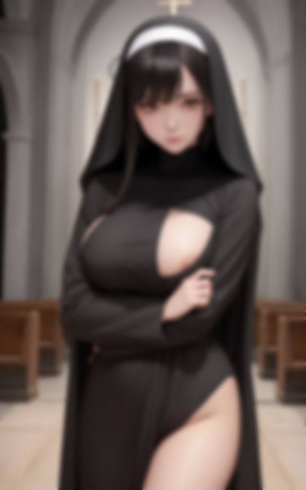 サンプル画像6:あまりにもビッチすぎる若妻巨乳淫乱シスターのエチエチ懺悔(AIハッピー) [d_463497]