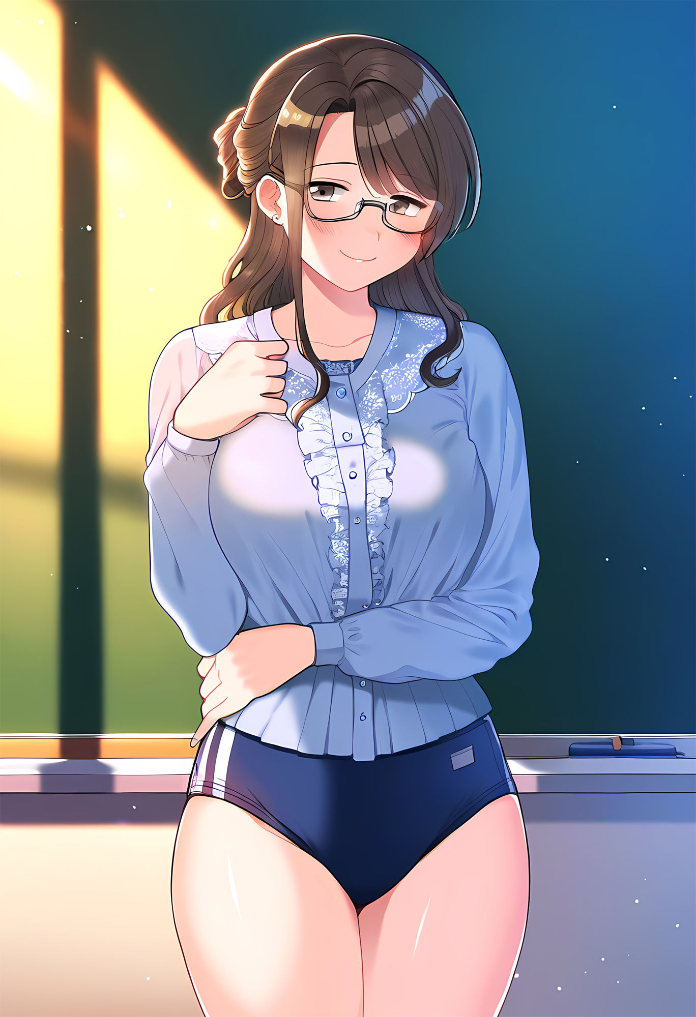 サンプル画像1:ブルマ先生―密着型ブルマー着衣の女教師との一年間の思い出―(性癖ユガ芽) [d_463561]