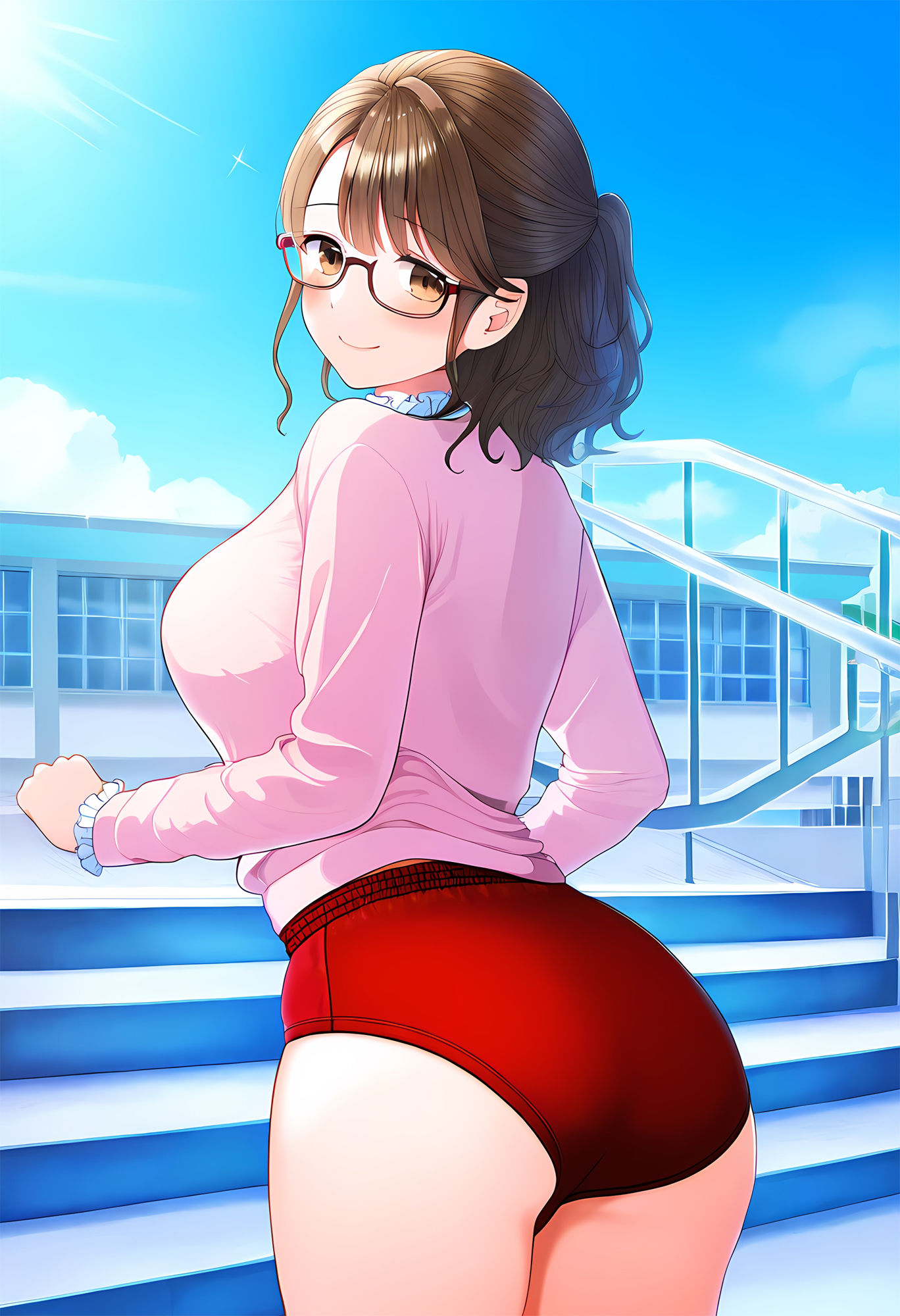 サンプル画像2:ブルマ先生―密着型ブルマー着衣の女教師との一年間の思い出―(性癖ユガ芽) [d_463561]