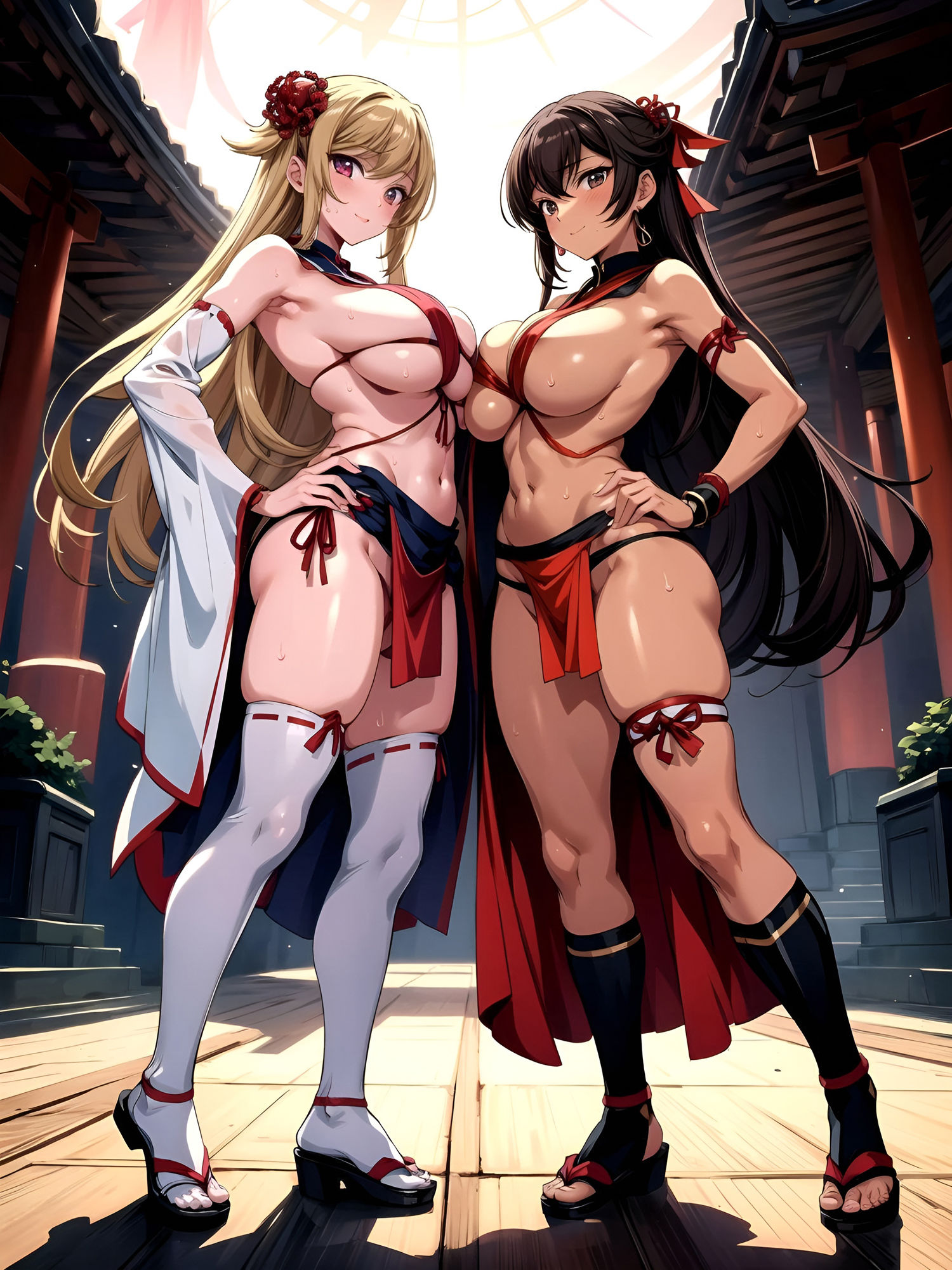 サンプル画像6:伝統的な祭りという言い訳でエッチな事をさせられる女子達（乳合わせ強化バージョン！）(フェチコン) [d_463720]