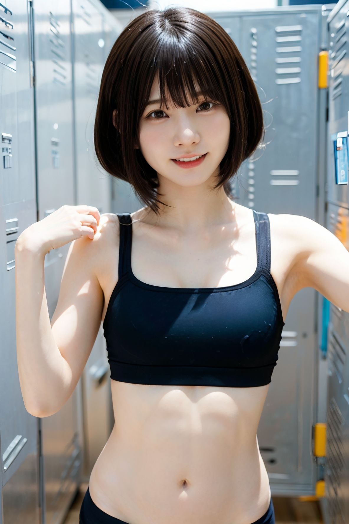 サンプル画像4:スク水美少女(AIしてる?) [d_463839]