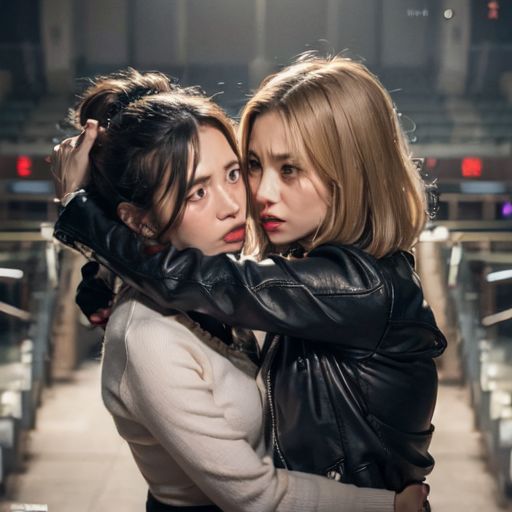 サンプル画像3:AIキャットファイト 動画-1 Catfighting 女同士の喧嘩 95本収録(CFAIC) [d_463840]