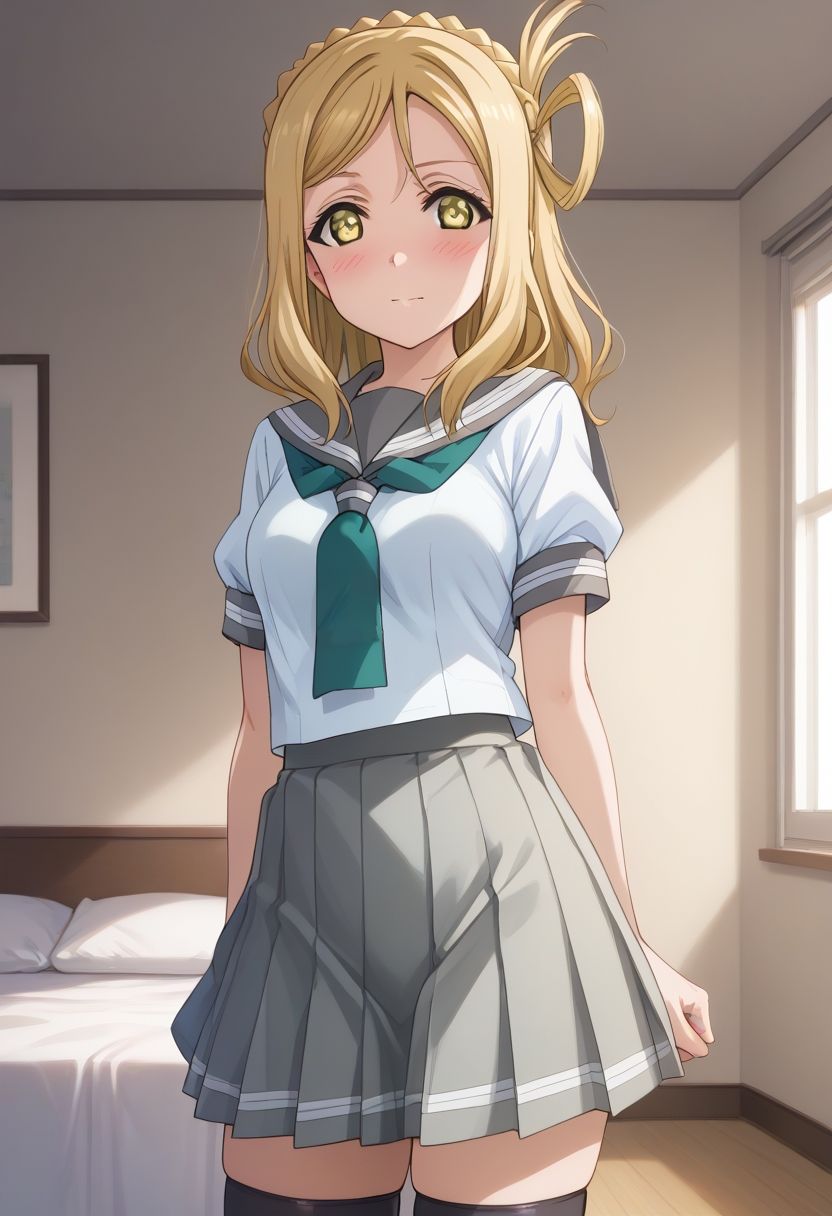 サンプル画像1:ラブラ○ブ！サンシャイン！！ 小◯鞠莉 エロCG集(aiどる) [d_463940]