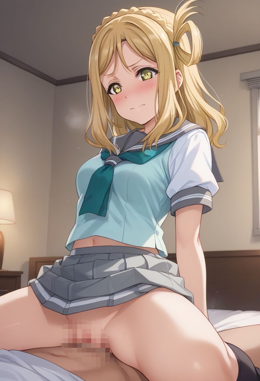 サンプル画像6:ラブラ○ブ！サンシャイン！！ 小◯鞠莉 エロCG集(aiどる) [d_463940]