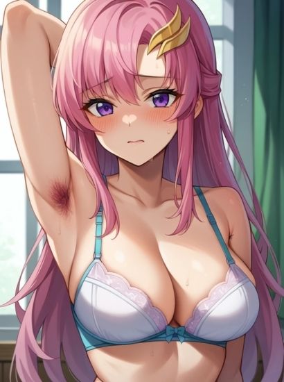 サンプル画像2:機動戦士ガンダムSEEDのラクス・クラインから送られてきた自撮り写真(自撮りサークル  イカスミ工房) [d_463984]