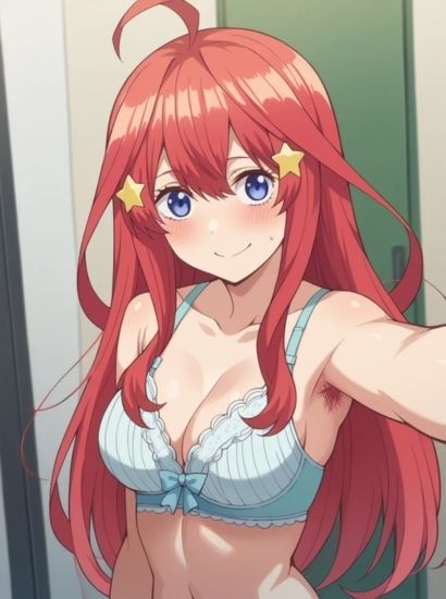 サンプル画像2:五等分の花嫁の中野五月から送られてきた自撮り写真(自撮りサークル  イカスミ工房) [d_463986]