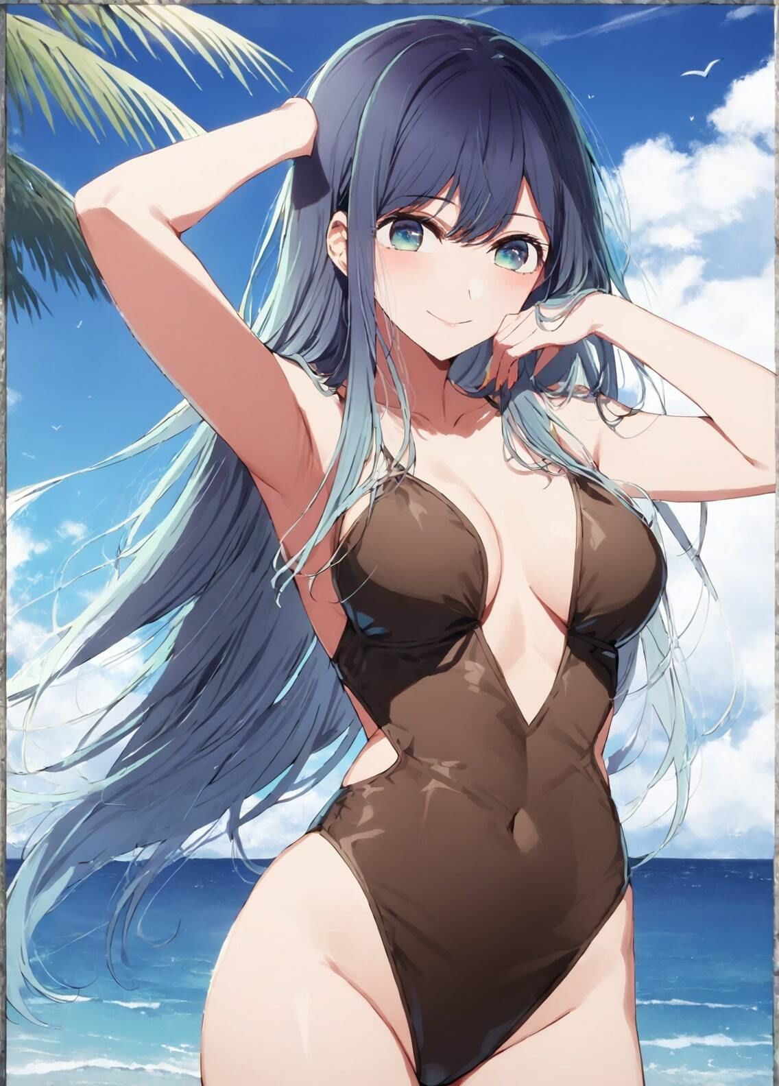 サンプル画像2:「推しの子」黒川あかね 水着写真集（全19種類500枚）(人の海) [d_464001]