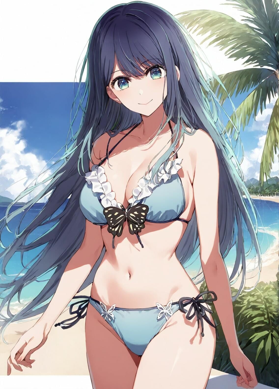 サンプル画像6:「推しの子」黒川あかね 水着写真集（全19種類500枚）(人の海) [d_464001]