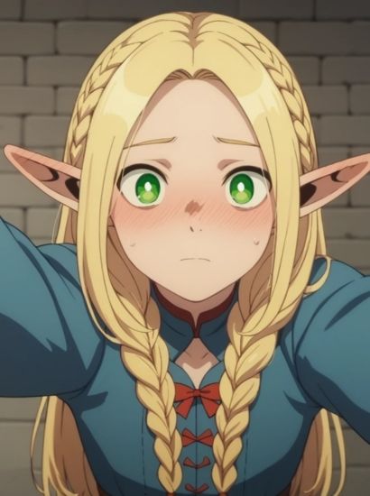 サンプル画像1:ダンジョン飯のマルシルから送られてきた自撮り写真(自撮りサークル  イカスミ工房) [d_464048]