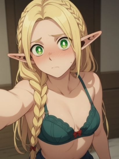 サンプル画像2:ダンジョン飯のマルシルから送られてきた自撮り写真(自撮りサークル  イカスミ工房) [d_464048]