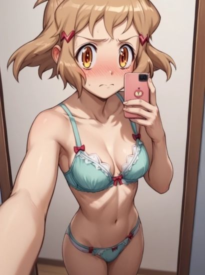 サンプル画像2:戦姫絶唱シンフォギアの立花響から送られてきた自撮り写真(自撮りサークル  イカスミ工房) [d_464072]