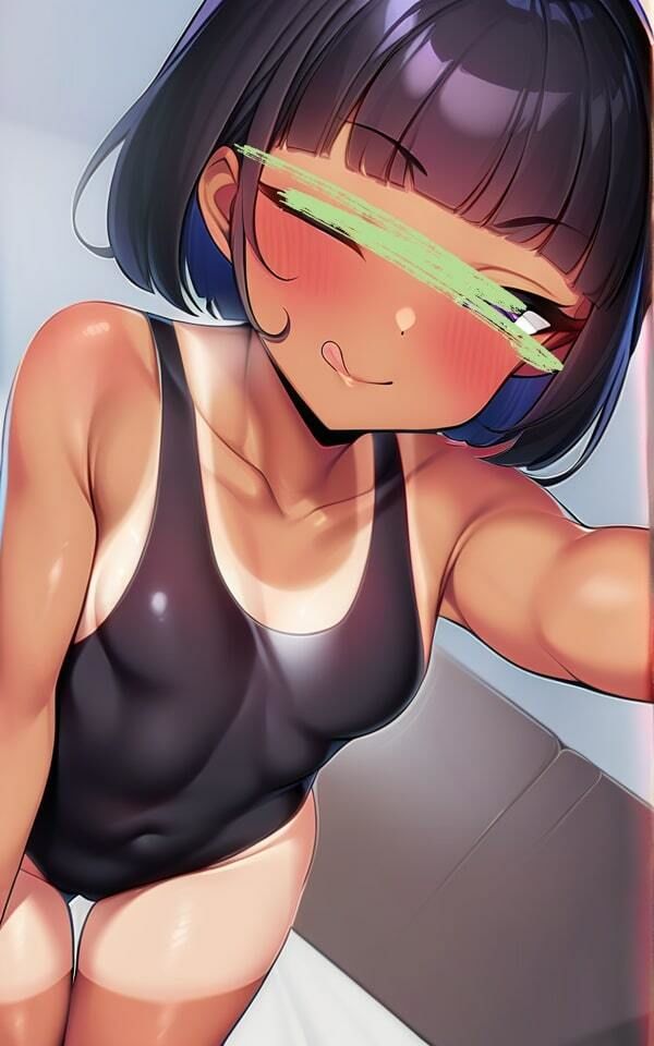 サンプル画像1:ロリっぽい彼女にスク水を着るようお願いしてみた！(ムラムラボーイ) [d_464123]