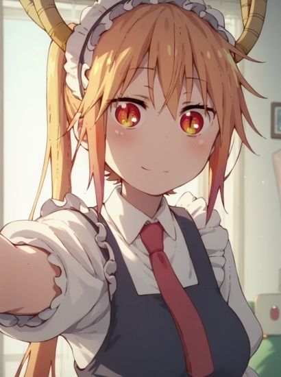 サンプル画像1:小林さんちのメイドラゴンのトールから送られてきた自撮り写真(自撮りサークル  イカスミ工房) [d_464129]