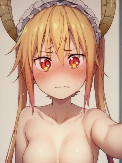 サンプル画像2:小林さんちのメイドラゴンのトールから送られてきた自撮り写真(自撮りサークル  イカスミ工房) [d_464129]