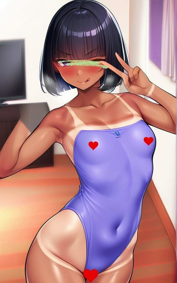 サンプル画像5:日焼けした肌 天然ピチピチガール(おしくらまんじゅう) [d_464146]