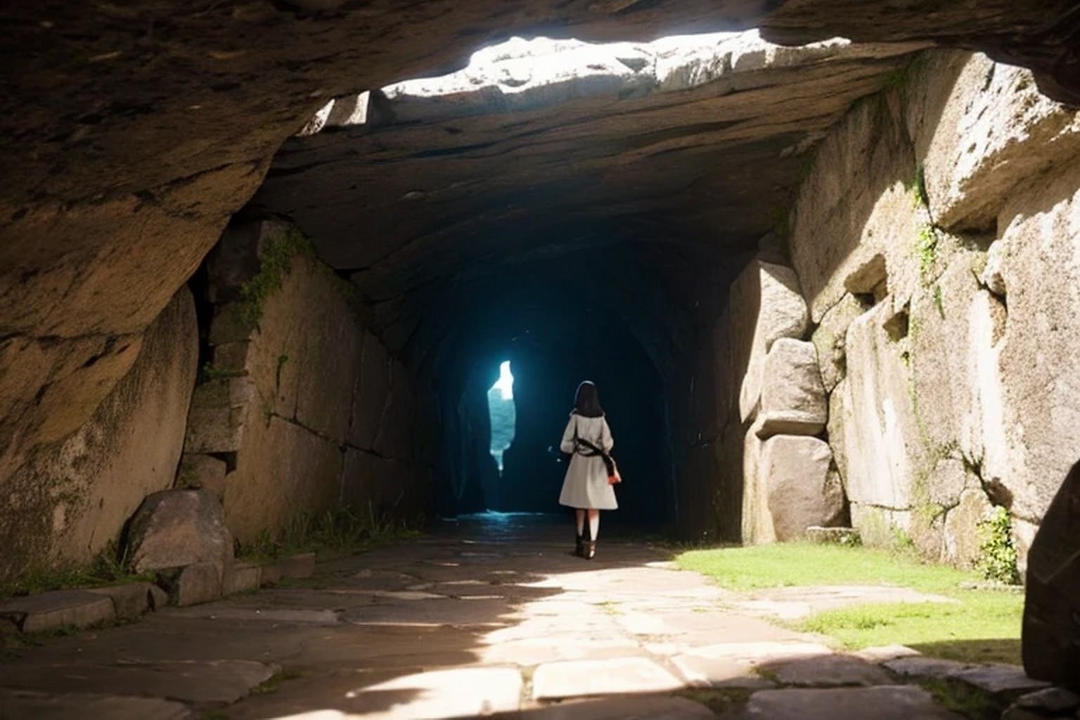 サンプル画像3:洞窟・ダンジョン 背景素材(豊川内角) [d_464194]