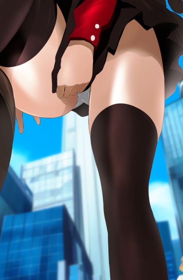 サンプル画像3:見上げる巨大な遠○凛(ミックス ステーション) [d_464245]