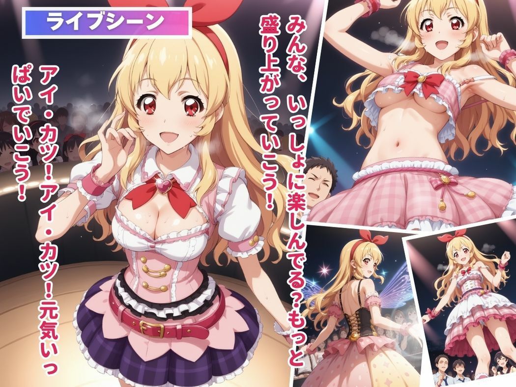 サンプル画像1:キモ男に操られた赤いリボン(無限ガチャ回し隊) [d_464339]