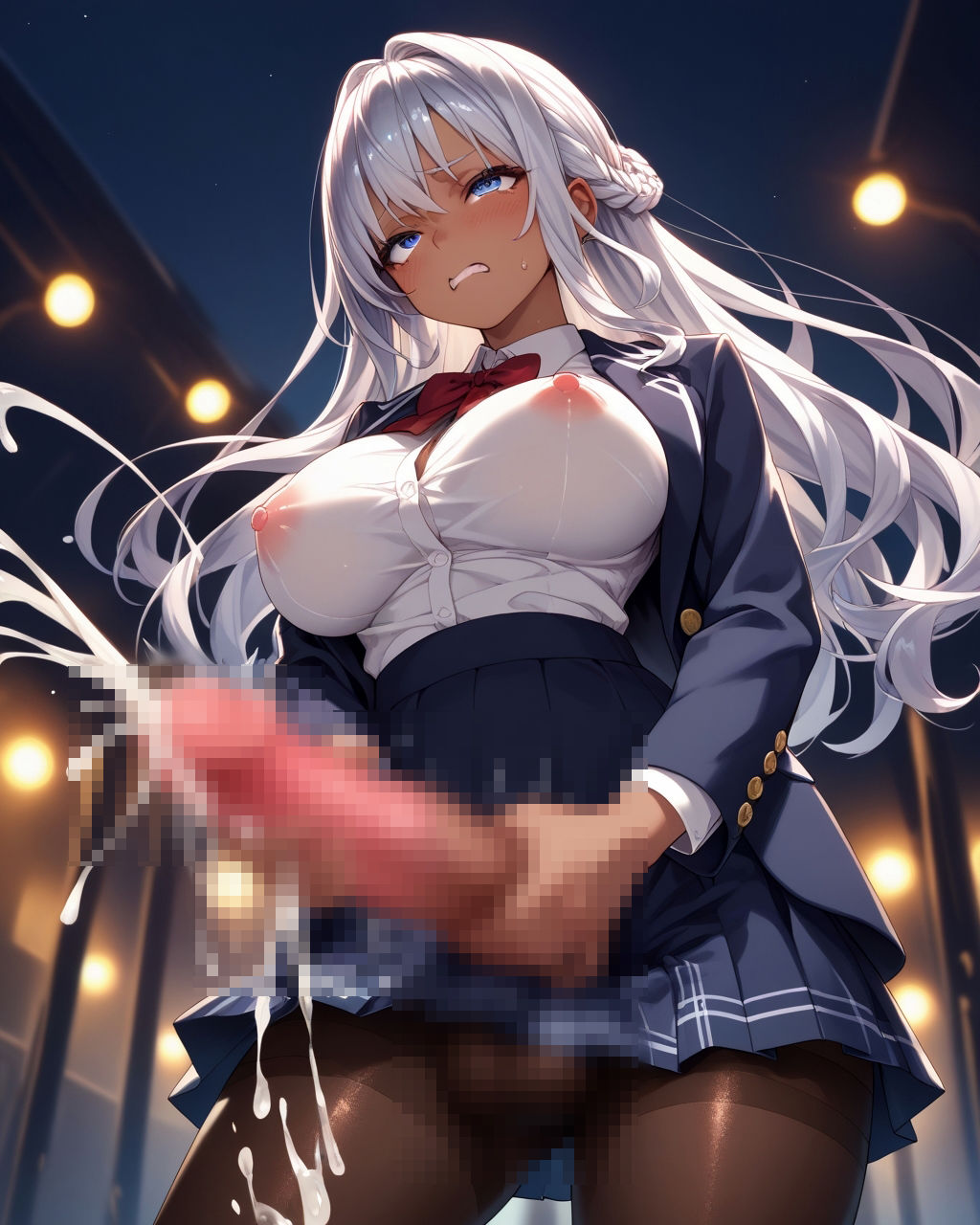 放課後ふたなり部 褐色ブレザー編のサンプル画像 6