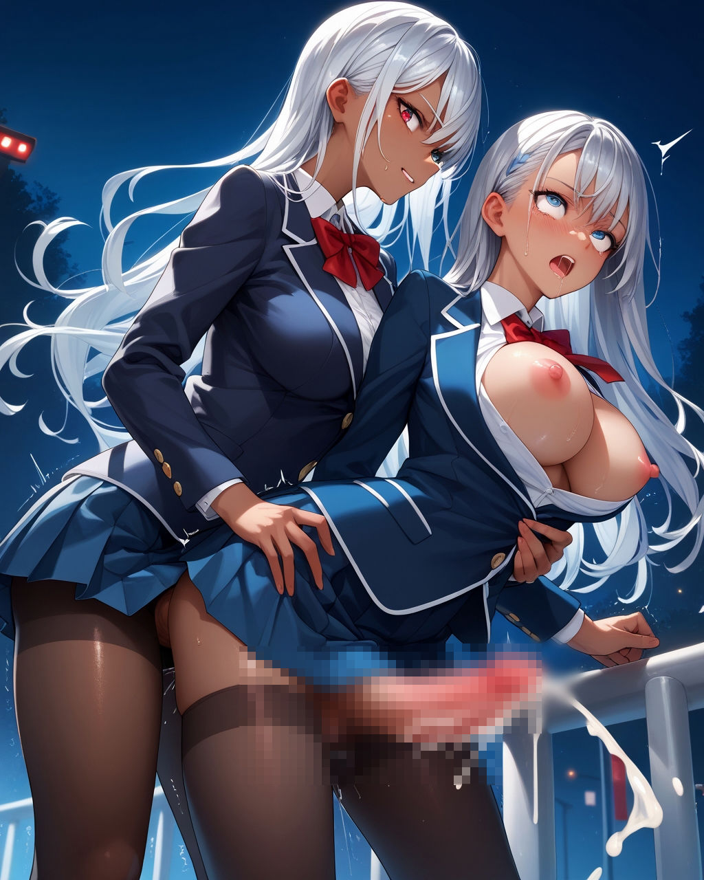 放課後ふたなり部 褐色百合編のサンプル画像 6
