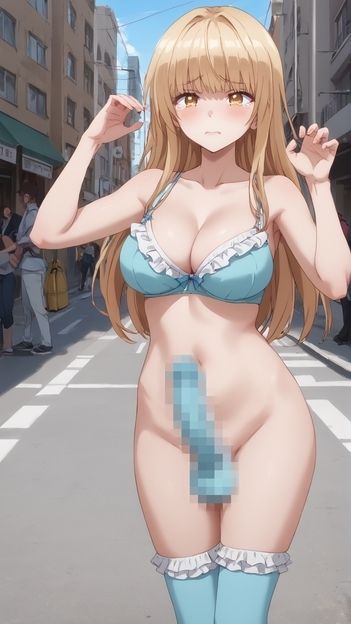 サンプル画像4:【ふたなり】お隣の天使様にいつの間にか駄目ち◯ぽが生えてきた件(AI同人部) [d_464724]