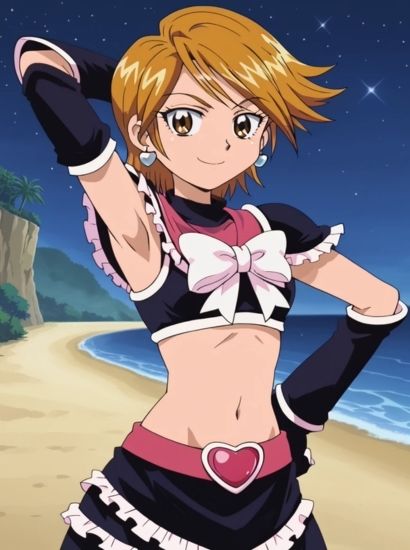 サンプル画像1:プリキュアのキュアブラックから送られてきた自撮り写真(自撮りサークル  イカスミ工房) [d_464780]