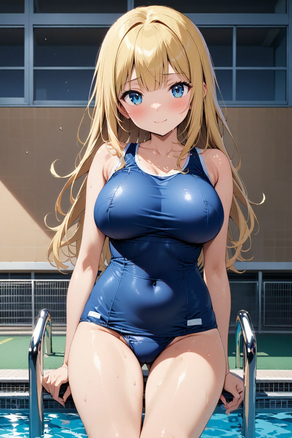 サンプル画像2:巨乳な水泳部員JKと毎日、朝練と称してセックスしてる件(天使のたまりば) [d_464799]