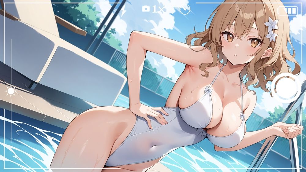 サンプル画像5:モデルの彼女と二人きりの撮影会(御一堂) [d_464888]