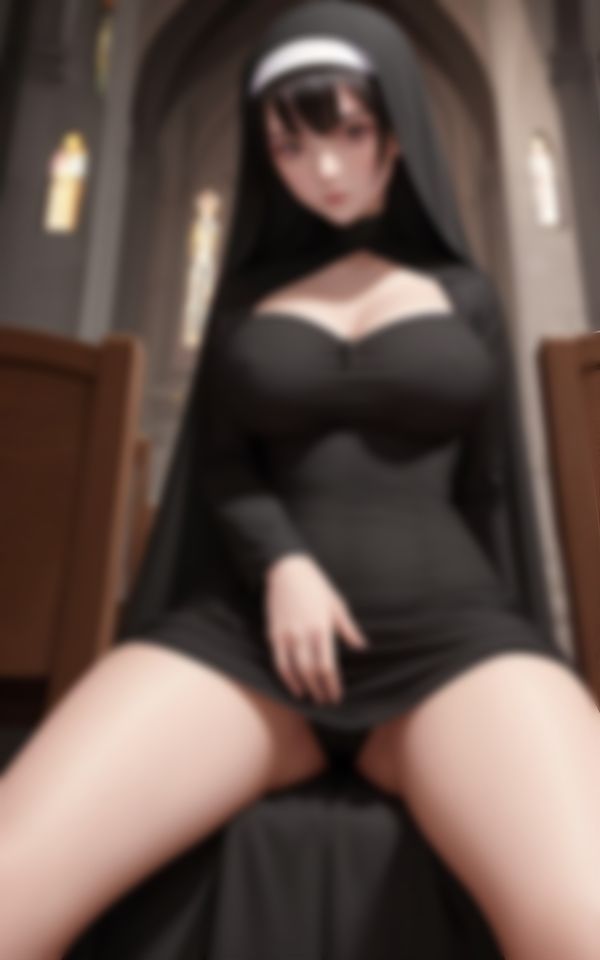 サンプル画像3:エチエチ淫らな若妻巨乳シスターがカメラの前で色仕掛け(かなえAI) [d_464935]