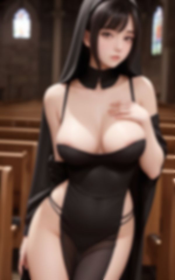 サンプル画像4:エチエチ淫らな若妻巨乳シスターがカメラの前で色仕掛け(かなえAI) [d_464935]