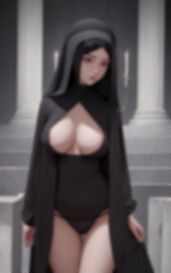 サンプル画像5:エチエチ淫らな若妻巨乳シスターがカメラの前で色仕掛け(かなえAI) [d_464935]