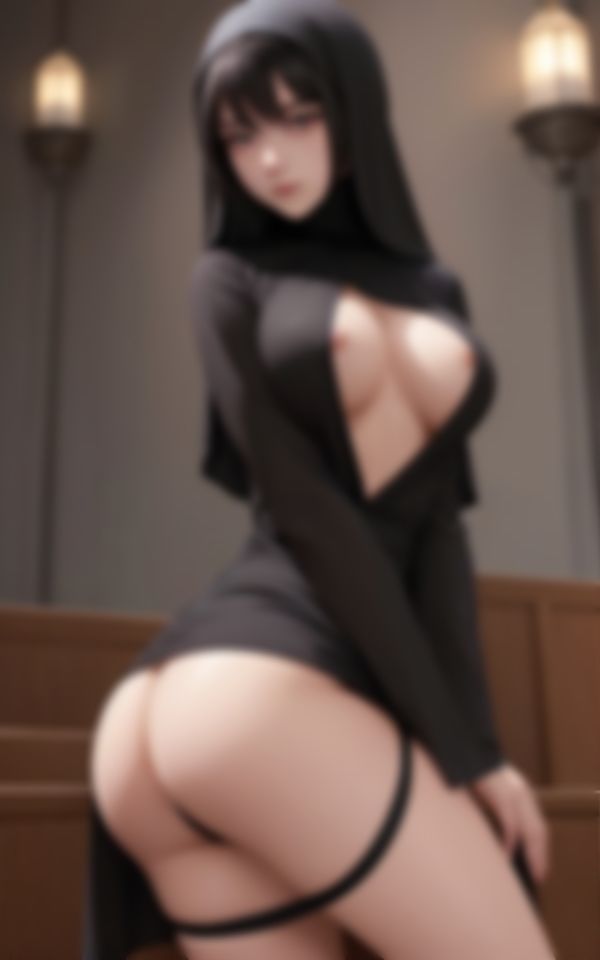 サンプル画像6:エチエチ淫らな若妻巨乳シスターがカメラの前で色仕掛け(かなえAI) [d_464935]