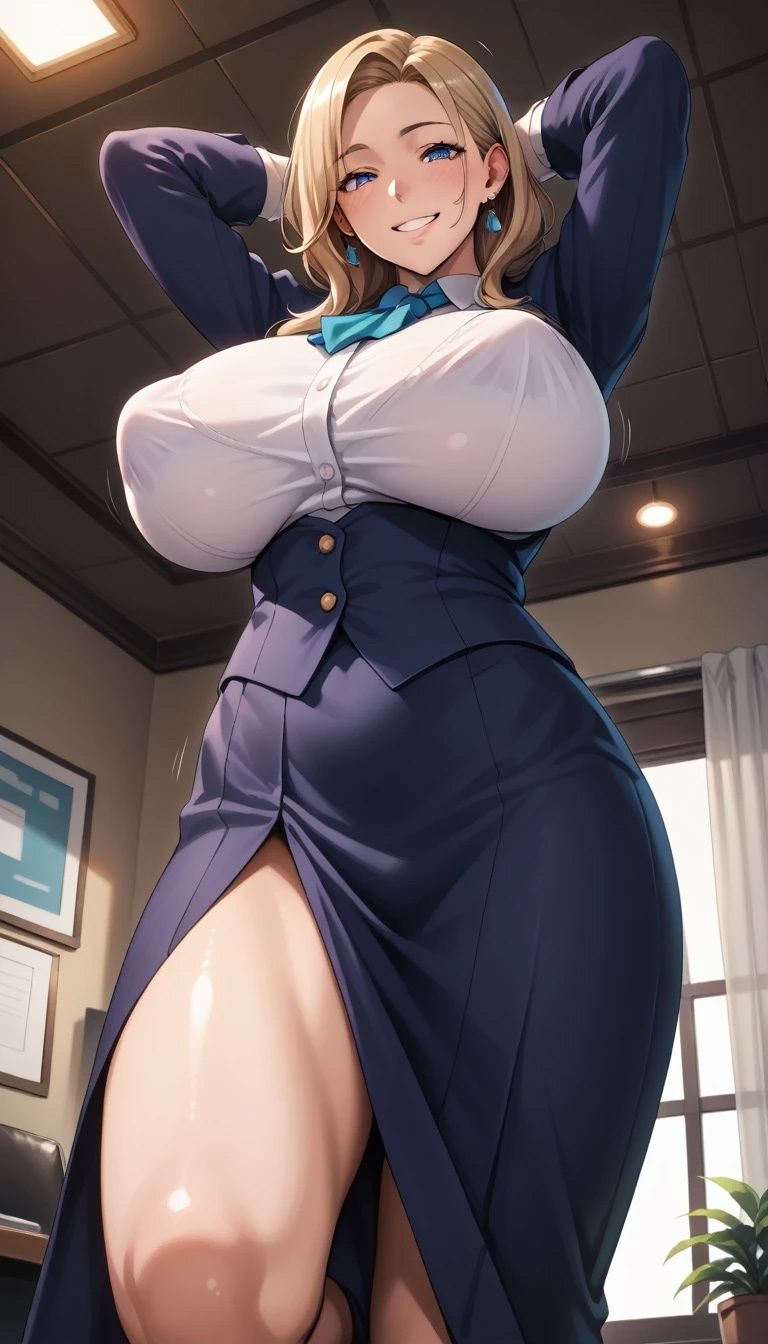 爆乳美女【妄想イラスト美女図鑑vol.128】のサンプル画像 6