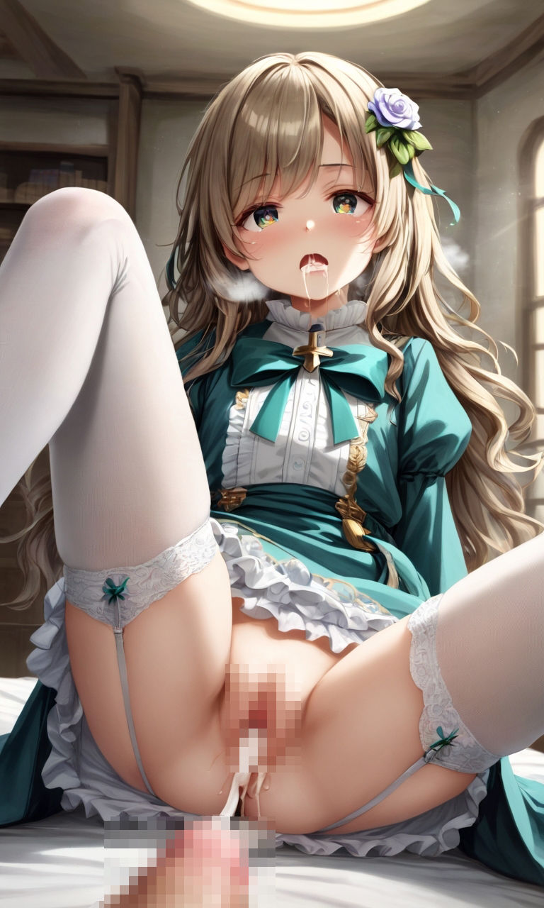 サンプル画像3:お嬢様？ここは庭園内でございます(ふさふさ23) [d_465050]