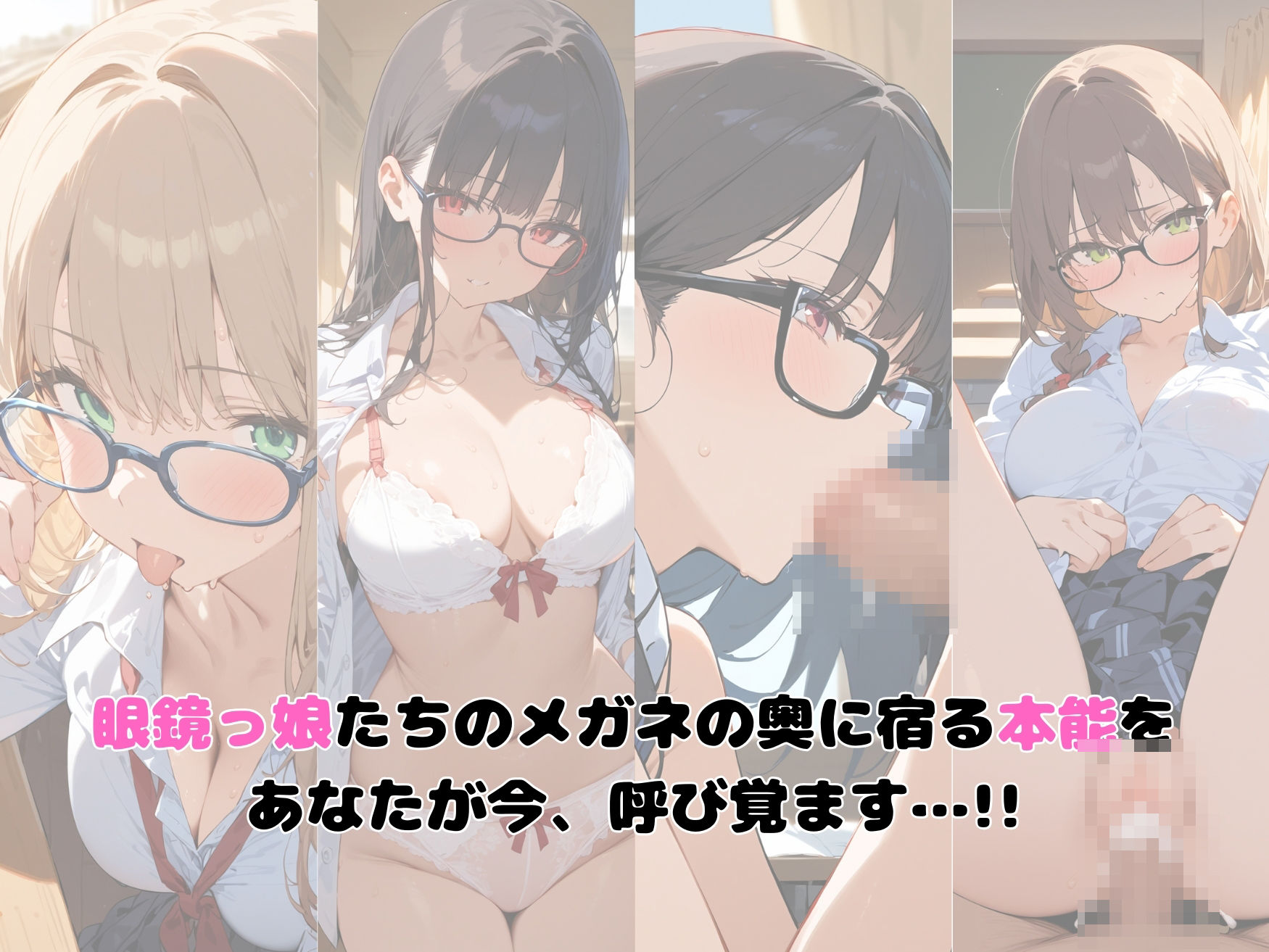 サンプル画像1:【制服】クラスで真面目な眼鏡っ娘をわからせたい！(カムロク) [d_465164]