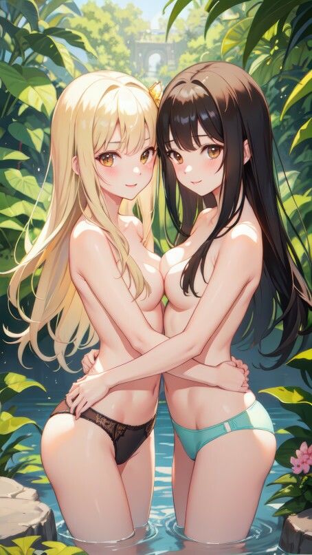 サンプル画像4:女の子2人（百合）の貝合わせセクシーイラスト待ち受けコレクション Vol.1(美伝プロジェクト) [d_465201]