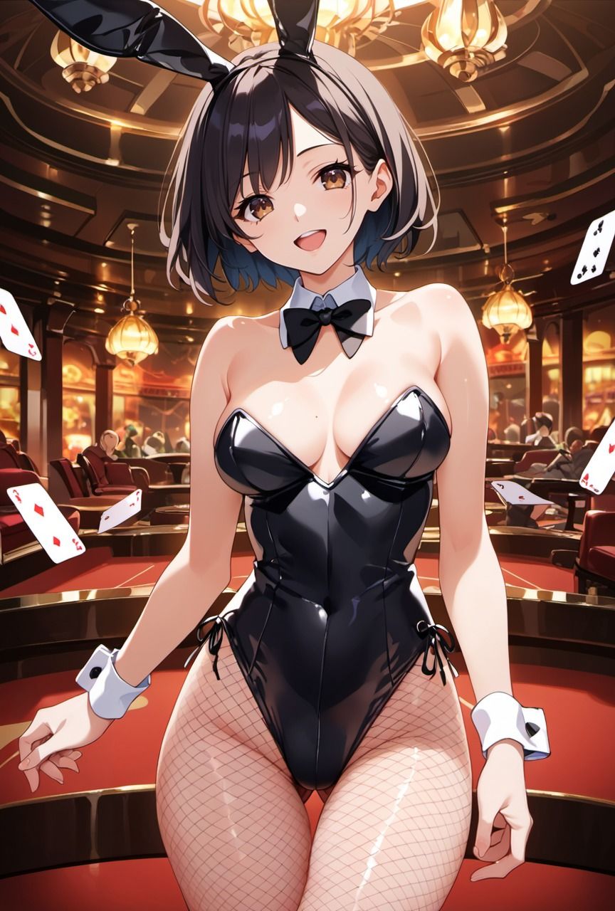 サンプル画像1:カジノで不敗神話のバニーガールがペテン師ディーラーによって敗北する快楽を知り堕ちてしまった件【バニーガール編】(Re：ライト) [d_465353]