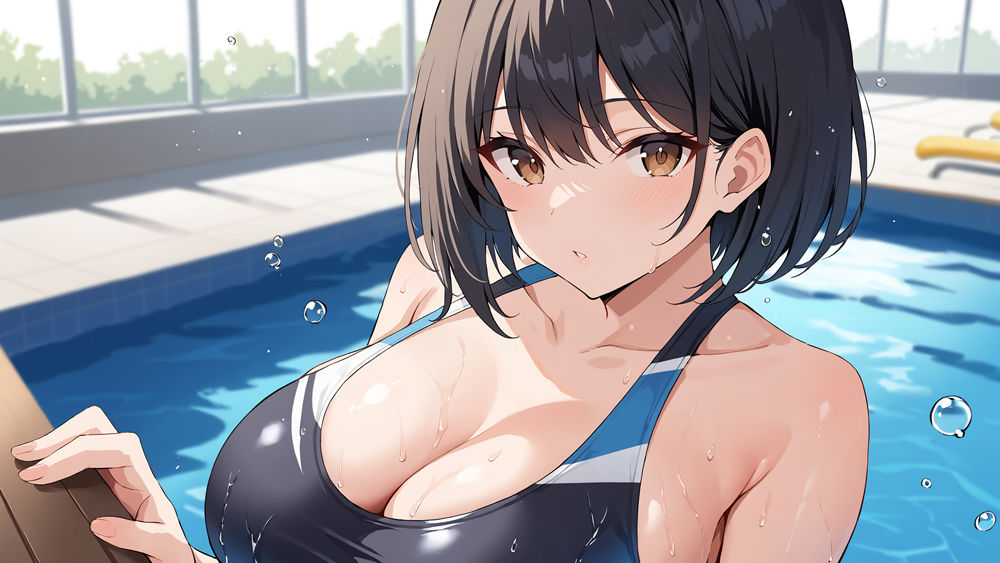 サンプル画像6:マンツーマンの特別プールエクササイズ(ニート印刷所) [d_465393]