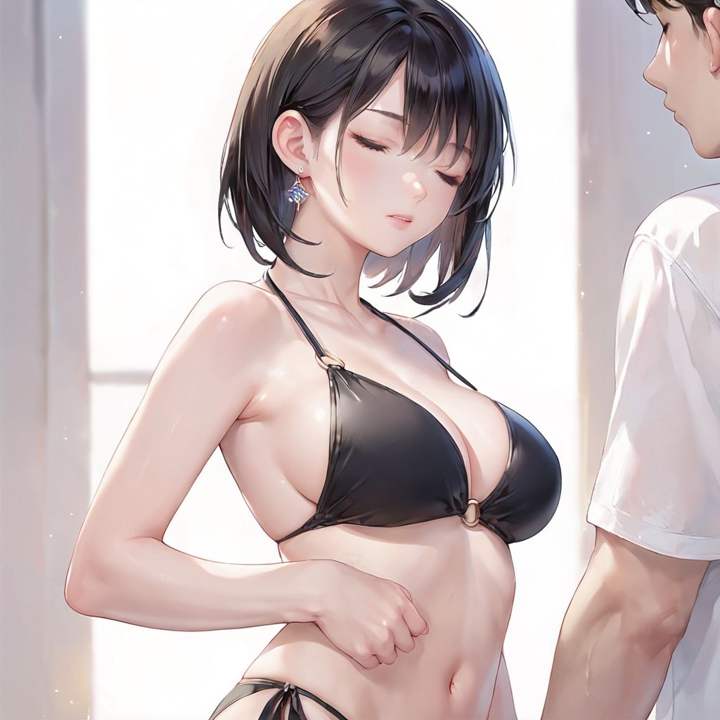 サンプル画像3:Mカップメンエス嬢にフル勃起 裏オプション満載の極上テクで10発射(おまたのテント) [d_465437]