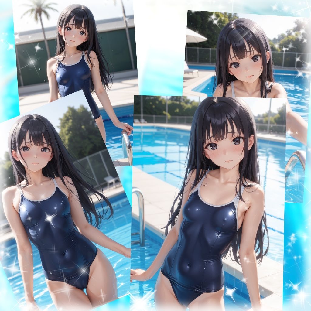 サンプル画像1:スク水図鑑(フワガールズ) [d_465615]