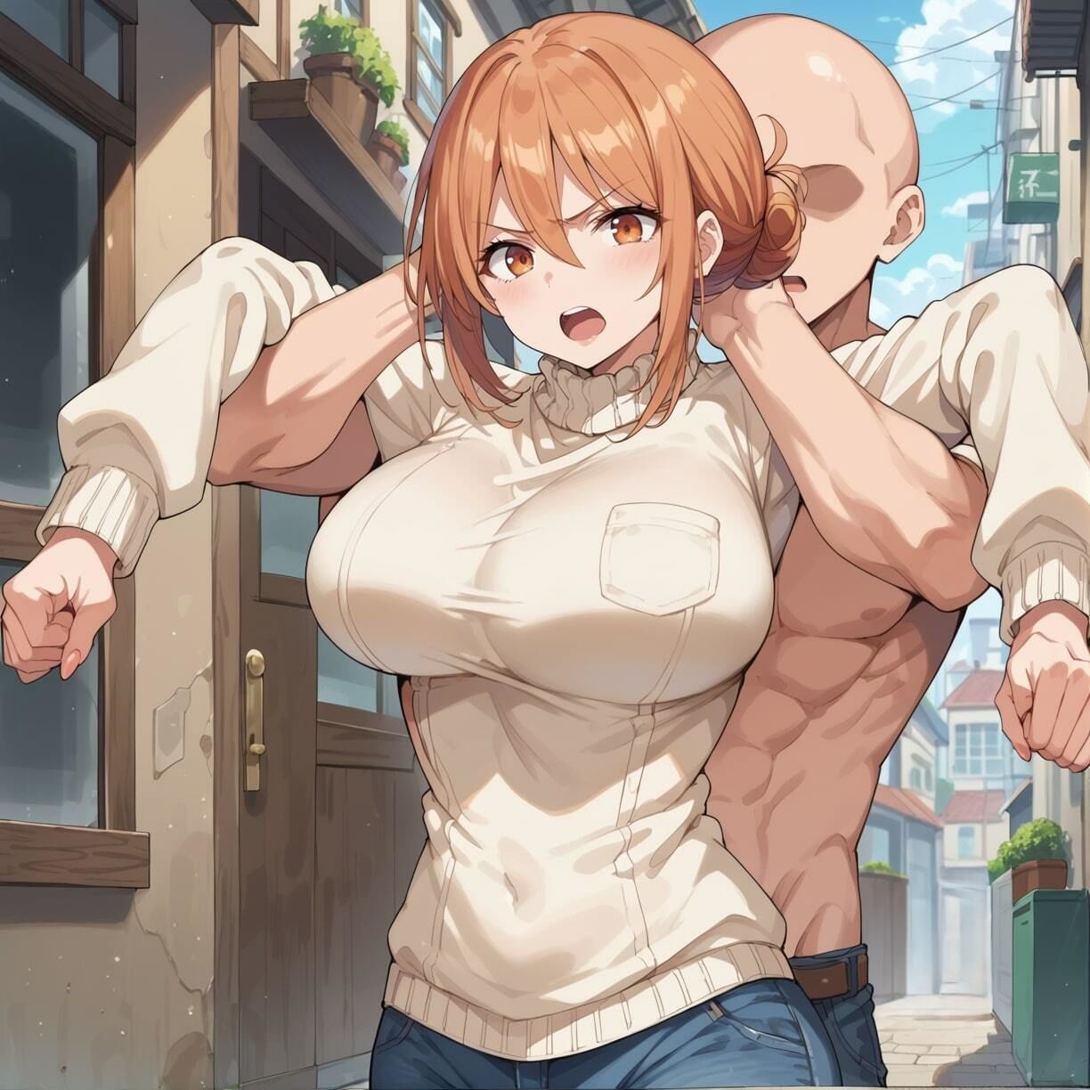 サンプル画像4:俺のガハマ〇 〜肉便器NO.20 ガハマ〇 〜JKの子持ちには見えない、童顔の巨乳人妻〜(俺のAIする肉便器) [d_465673]