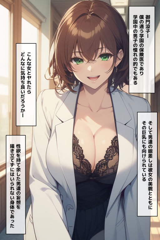 サンプル画像1:とある時間に保健室で童貞をもらってくれる御門先生と毎日セックスすることになった話〜Glamourous Holic vol.8 御門編〜(らんらん亭) [d_465765]