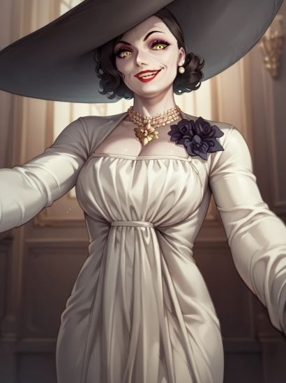 サンプル画像1:バイオハザード8のドミトレクス夫人から送られてきた自撮り写真(自撮りサークル  イカスミ工房) [d_465769]