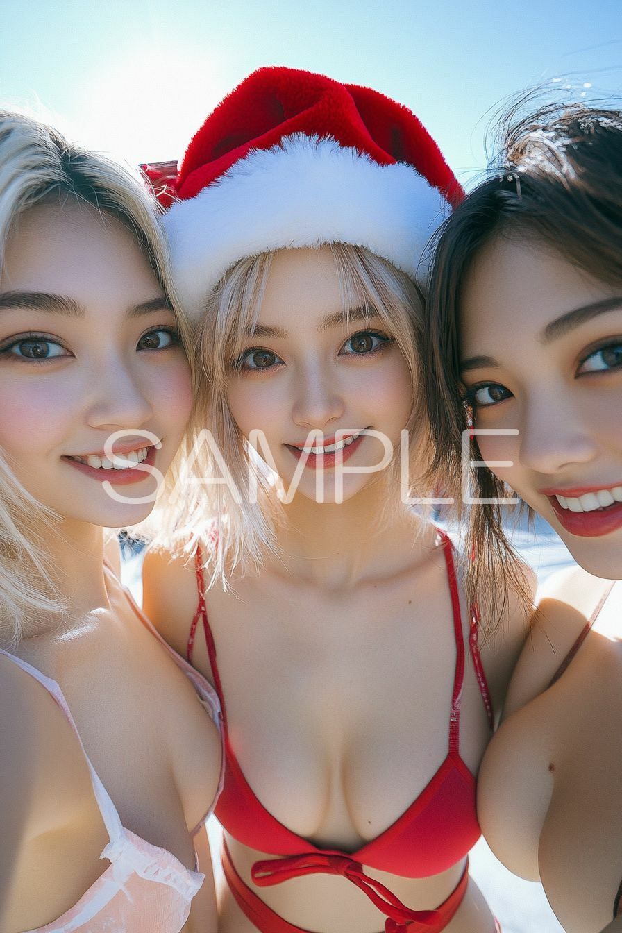 サンプル画像6:AI美女図鑑 X’smas(リアル愛だろAi) [d_465812]